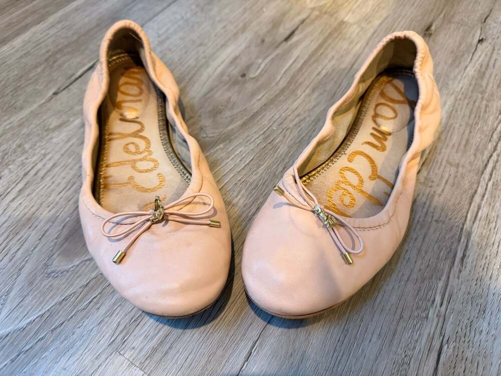 Sam Edelman Felicia Ballet Flat Size 8 Pink Leather